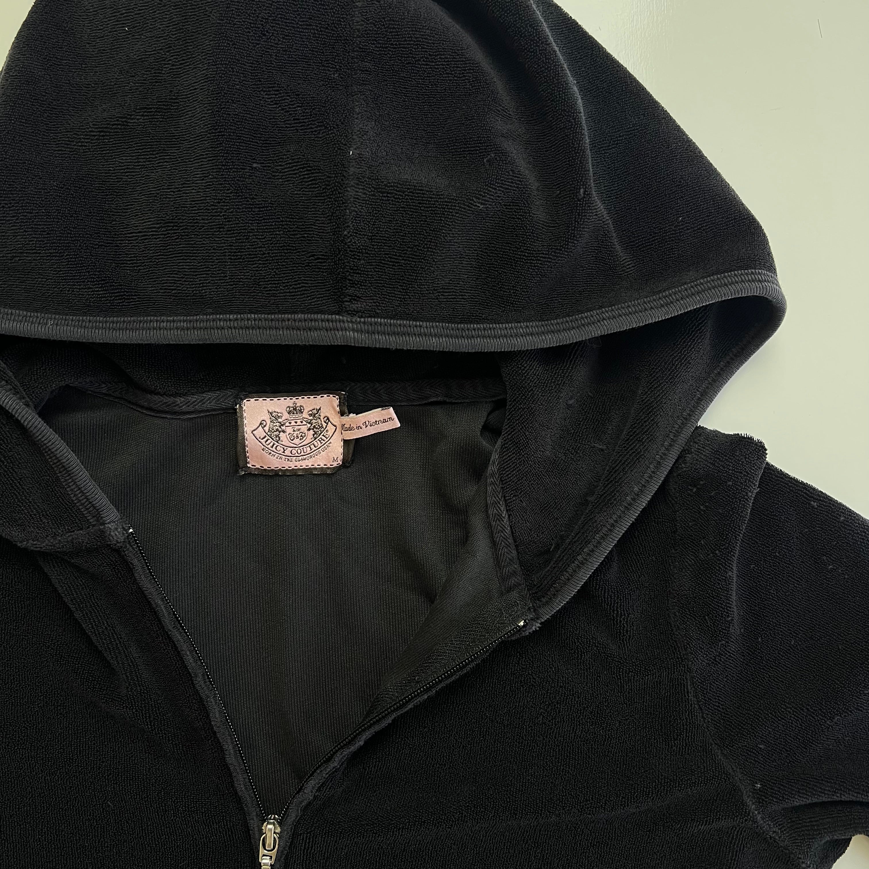 Vintage Juicy Couture Terry Jacket in Black
