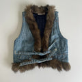 MNG Fur Trim Vest