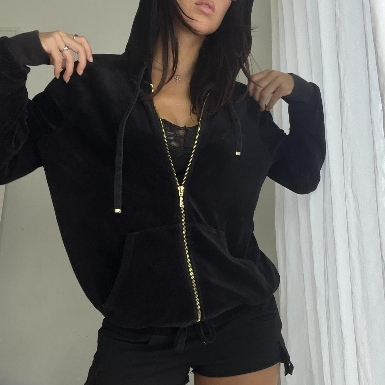 iconic juicy couture jacket w/ gold hardware