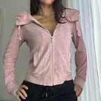 juicy couture jacket in dusty pink