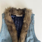 MNG Fur Trim Vest