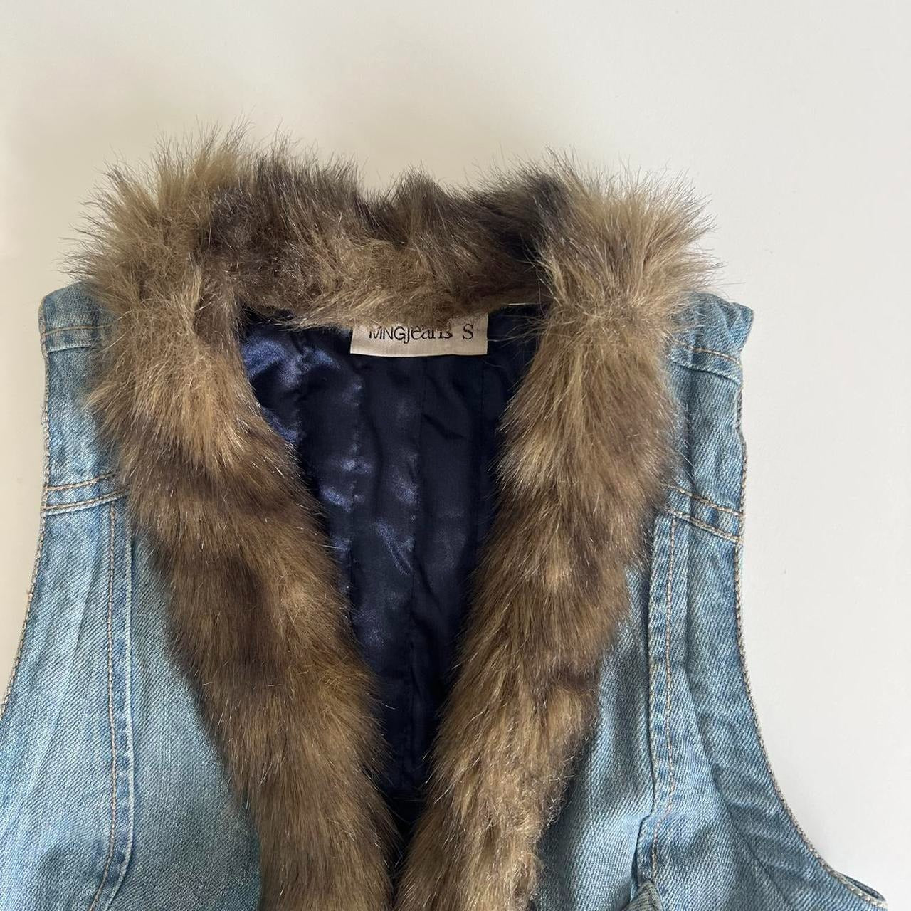 MNG Fur Trim Vest