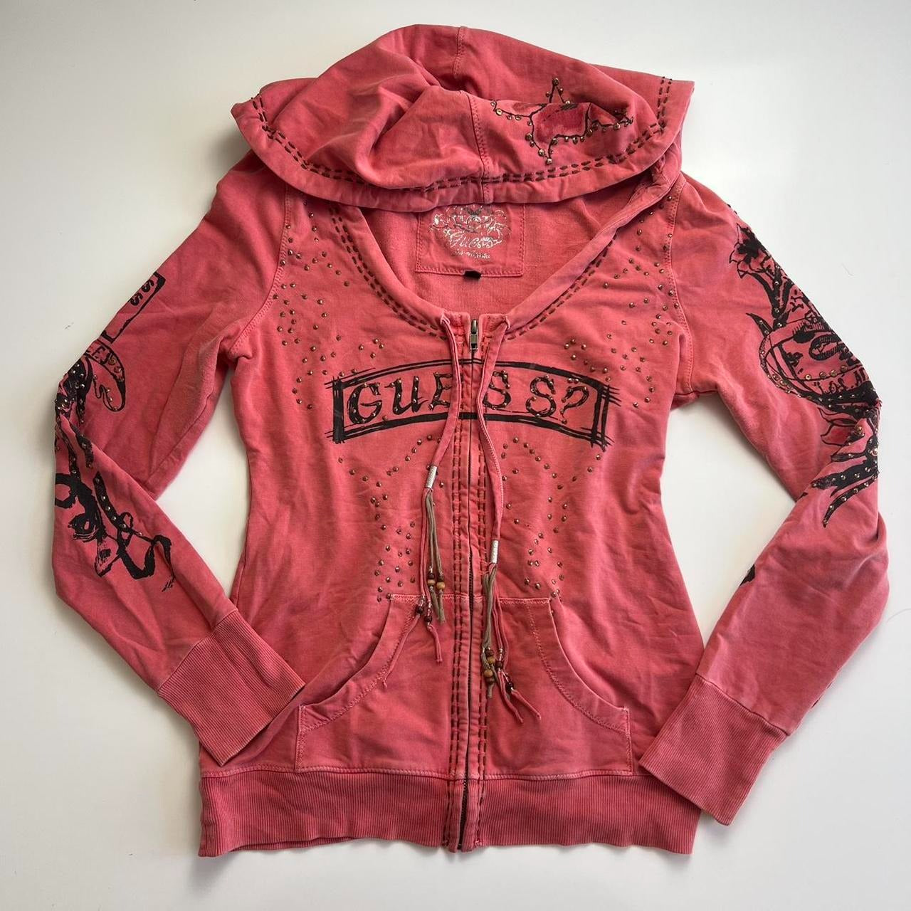 Vintage GUESS Graphic Hoodie