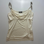 Vintage Chain Cowl Neck Top