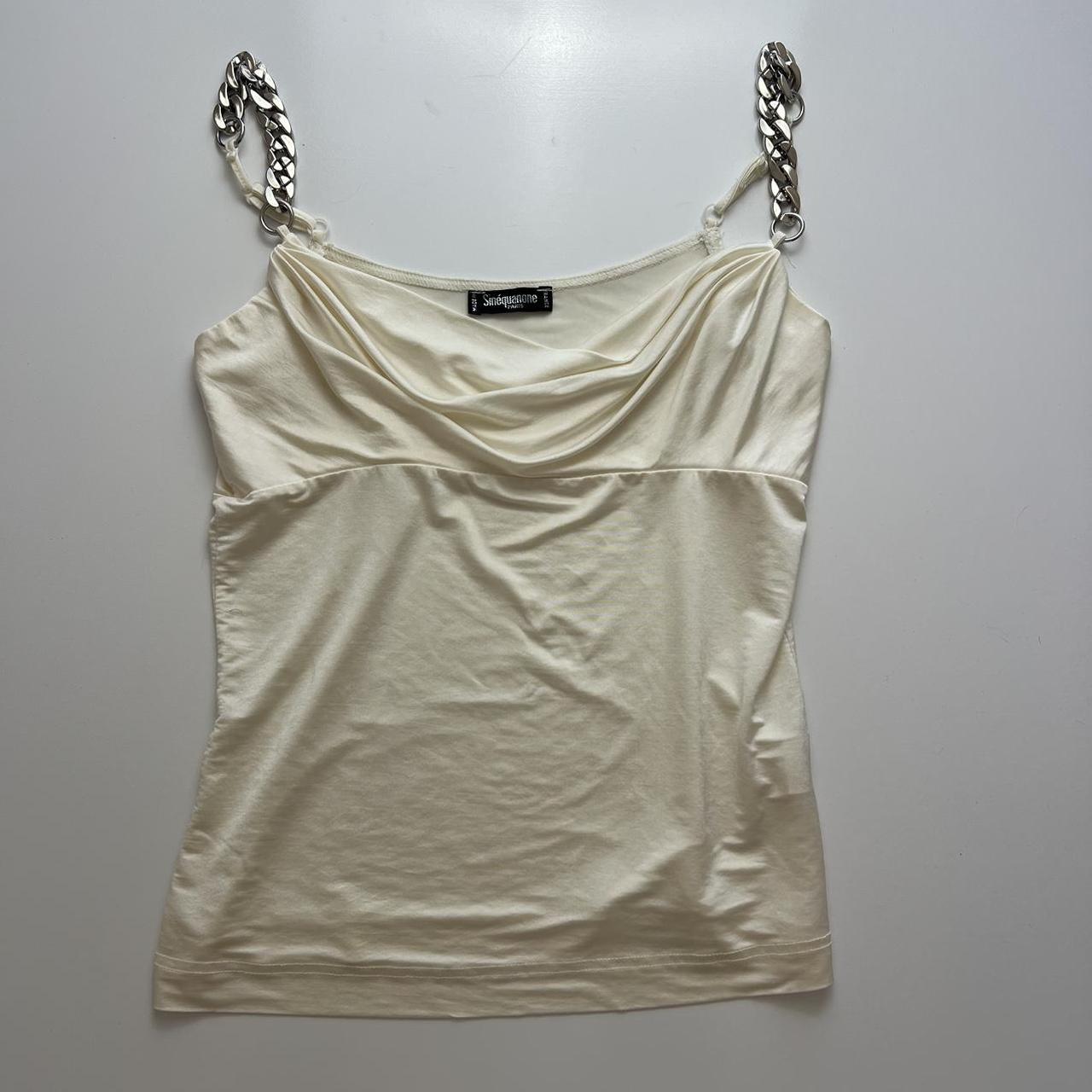 Vintage Chain Cowl Neck Top