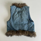 MNG Fur Trim Vest