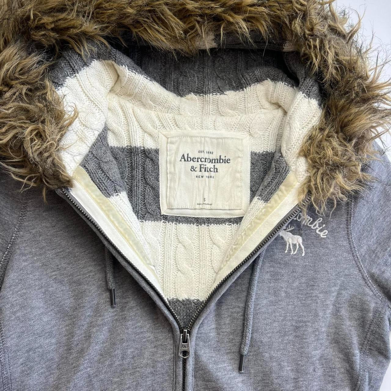 Abercrombie and Fitch Fur Hoodie