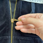 iconic juicy couture jacket w/ gold hardware